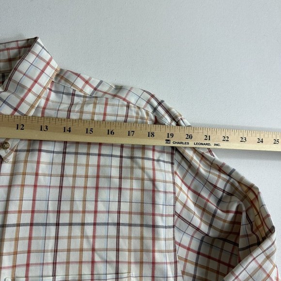 Pendleton Broadway Cloth Mini Plaid Cotton Button Down Shirt Mens Size‎ Large - Picture 7 of 9